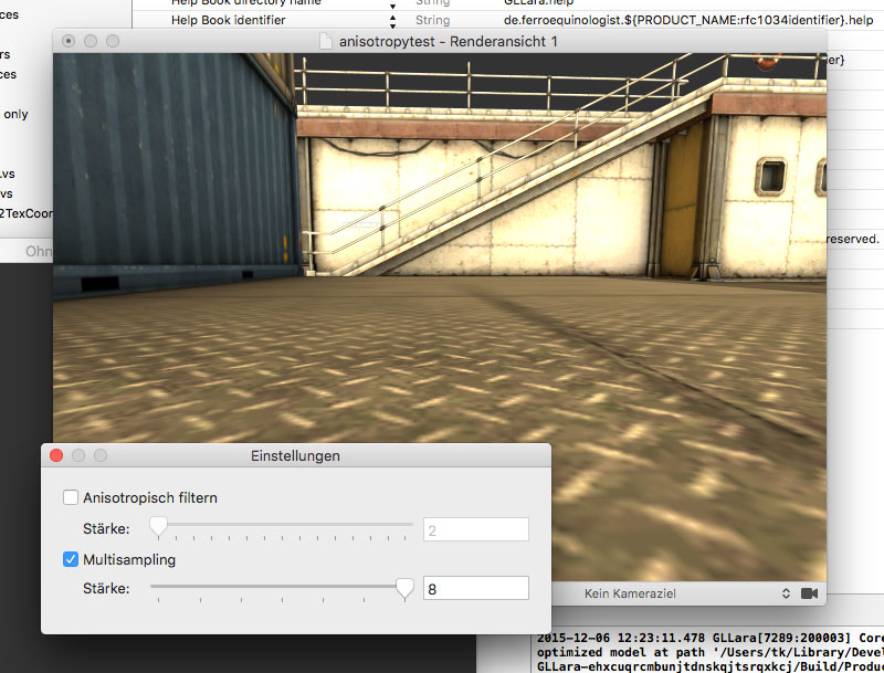 This changes how blurry textures get when they are on a surface that is at a tilted angle, such as a floor.
